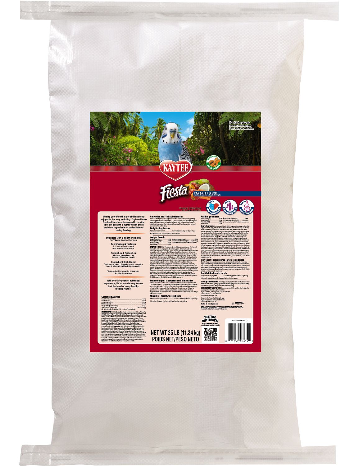 Kaytee Fiesta Parakeet Bird