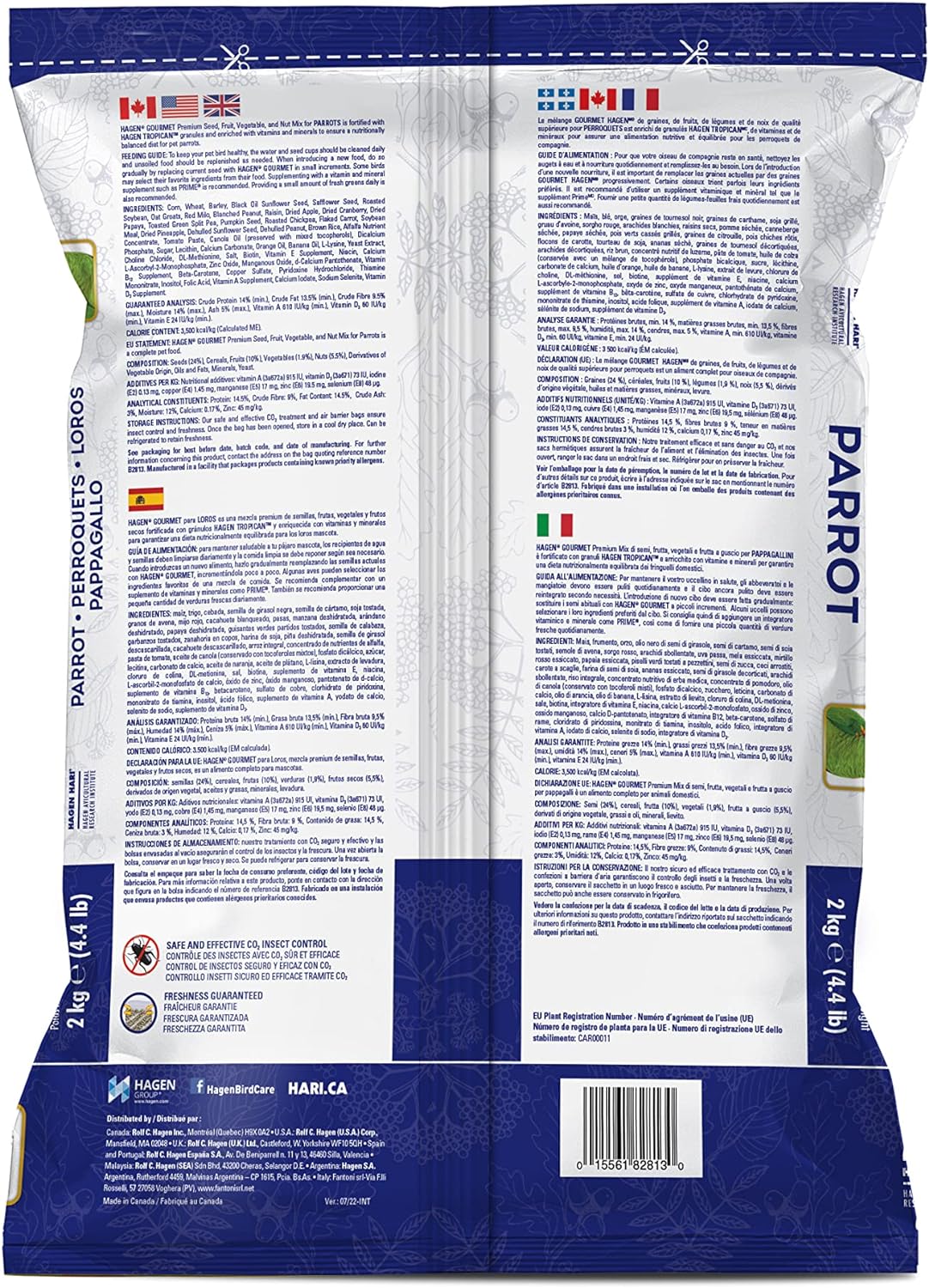 Hagen Gourmet Seed Mix for Small Parrot