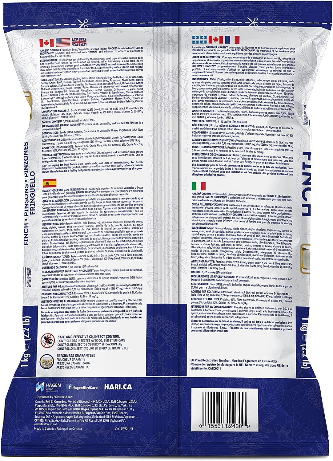 Hagen Gourmet Seed Mix for Finches