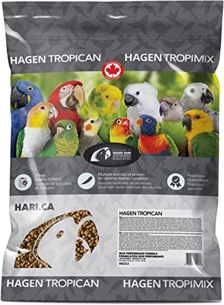 HARI Tropican High Performance Formula Parrot Food, 4 mm Granules