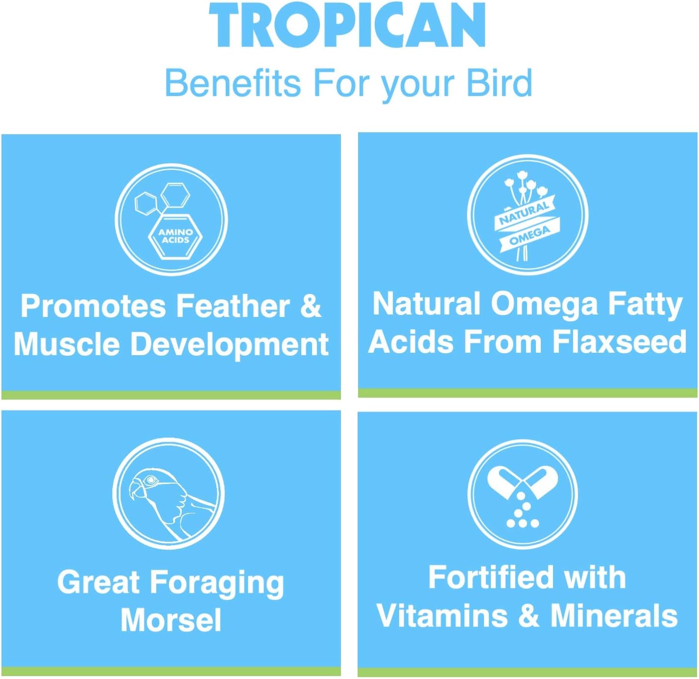 HARI Tropican High Performance Formula Parrot Food Sticks