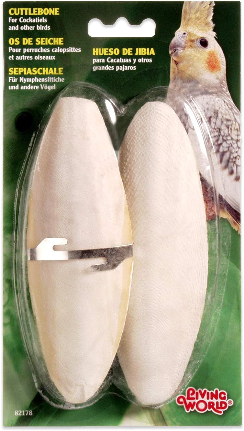Living World Cuttlebone with Holder, Large (6-7in)