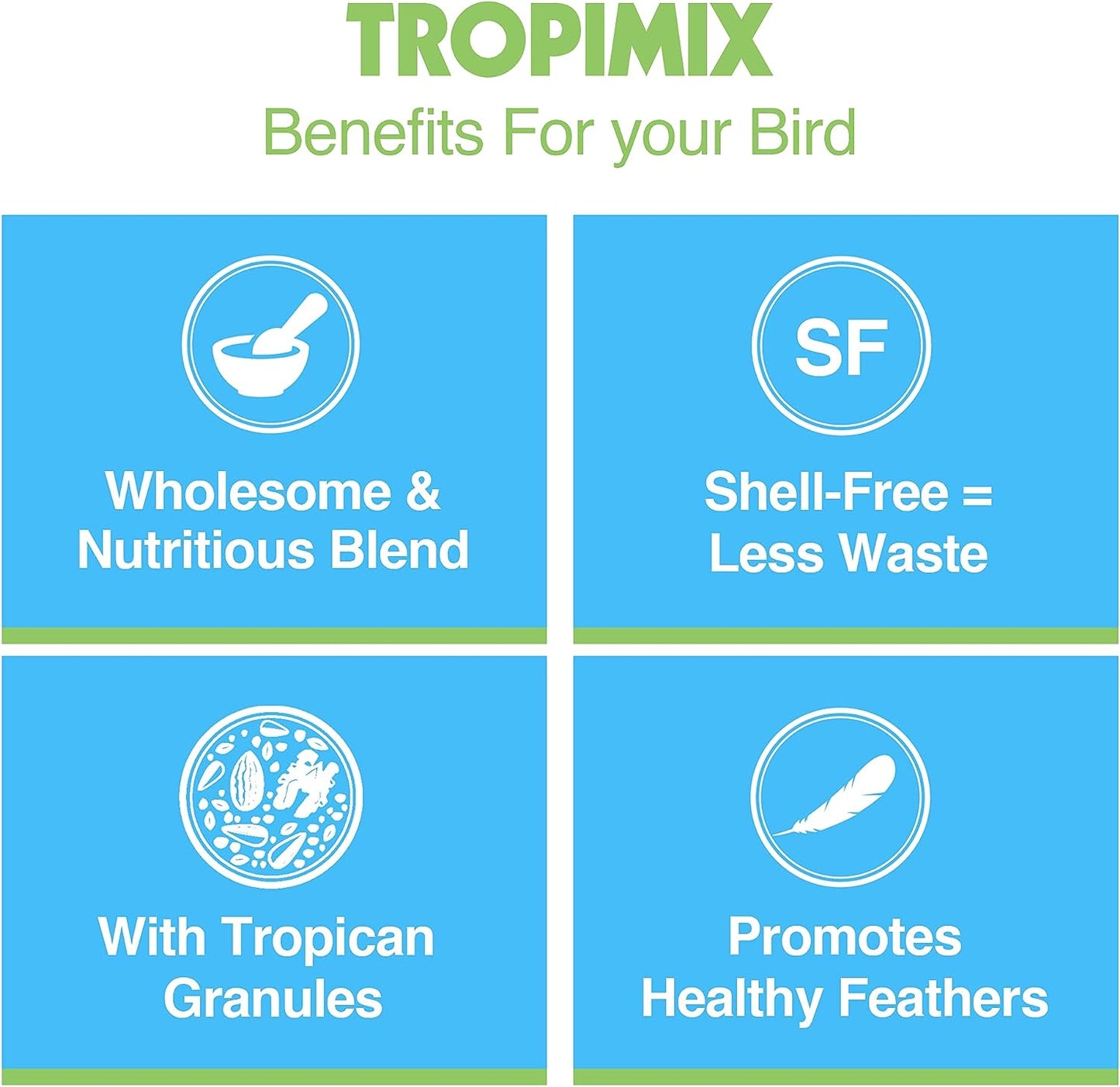 HARI Tropimix Enrichment Food for Small Parrots