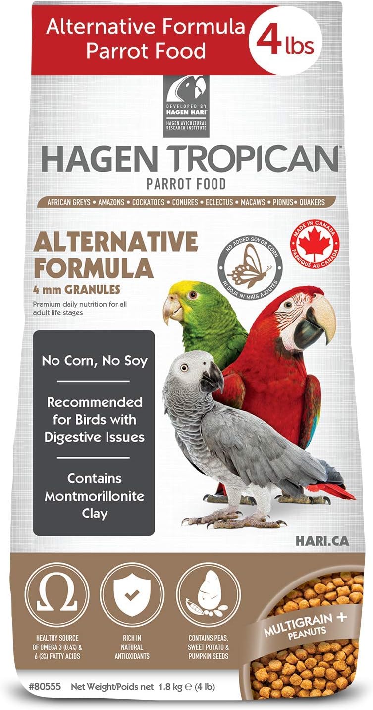 HARI Tropican Alternative Formula Parrot Food, 4 mm Granules