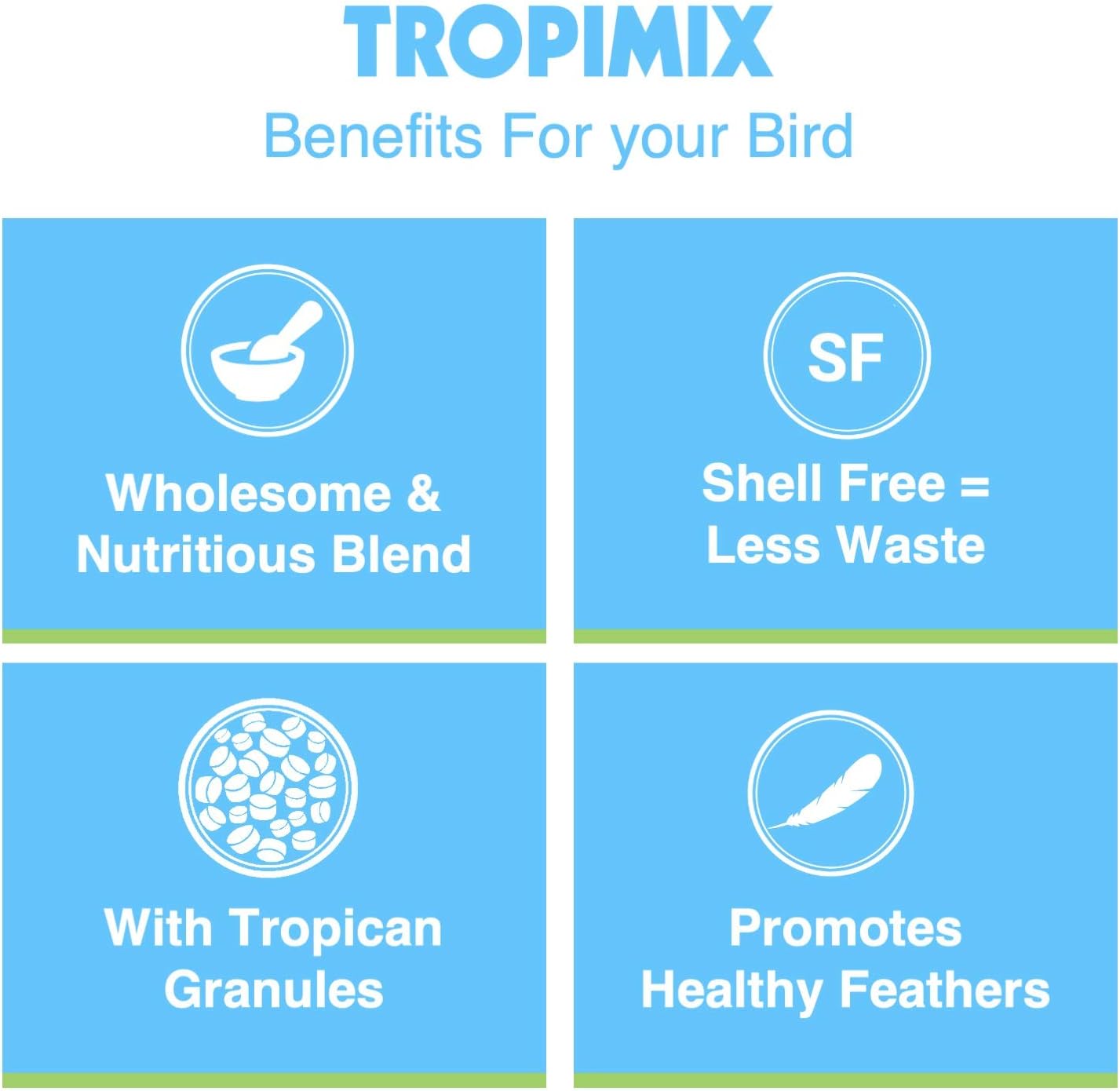HARI Tropimix Enrichment Food for Cockatiels & Lovebirds