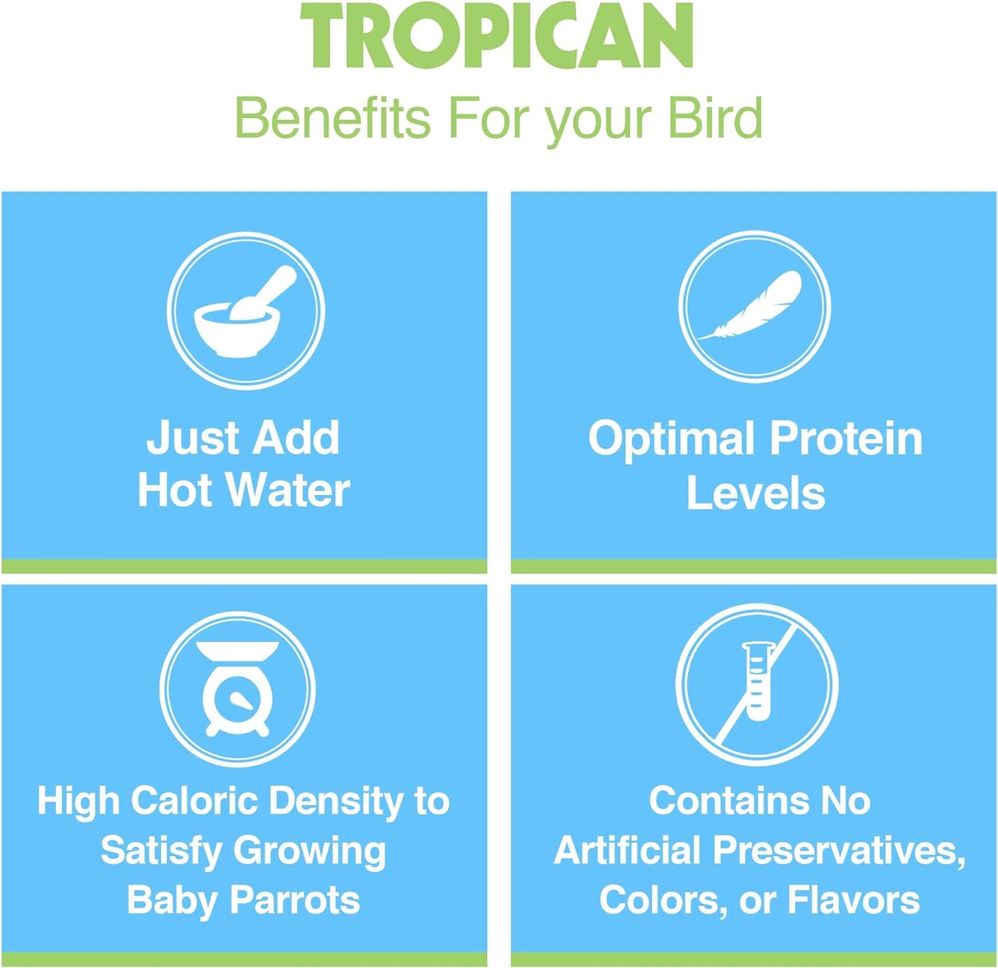 HARI Tropican Hand-Feeding Formula Parrot Food