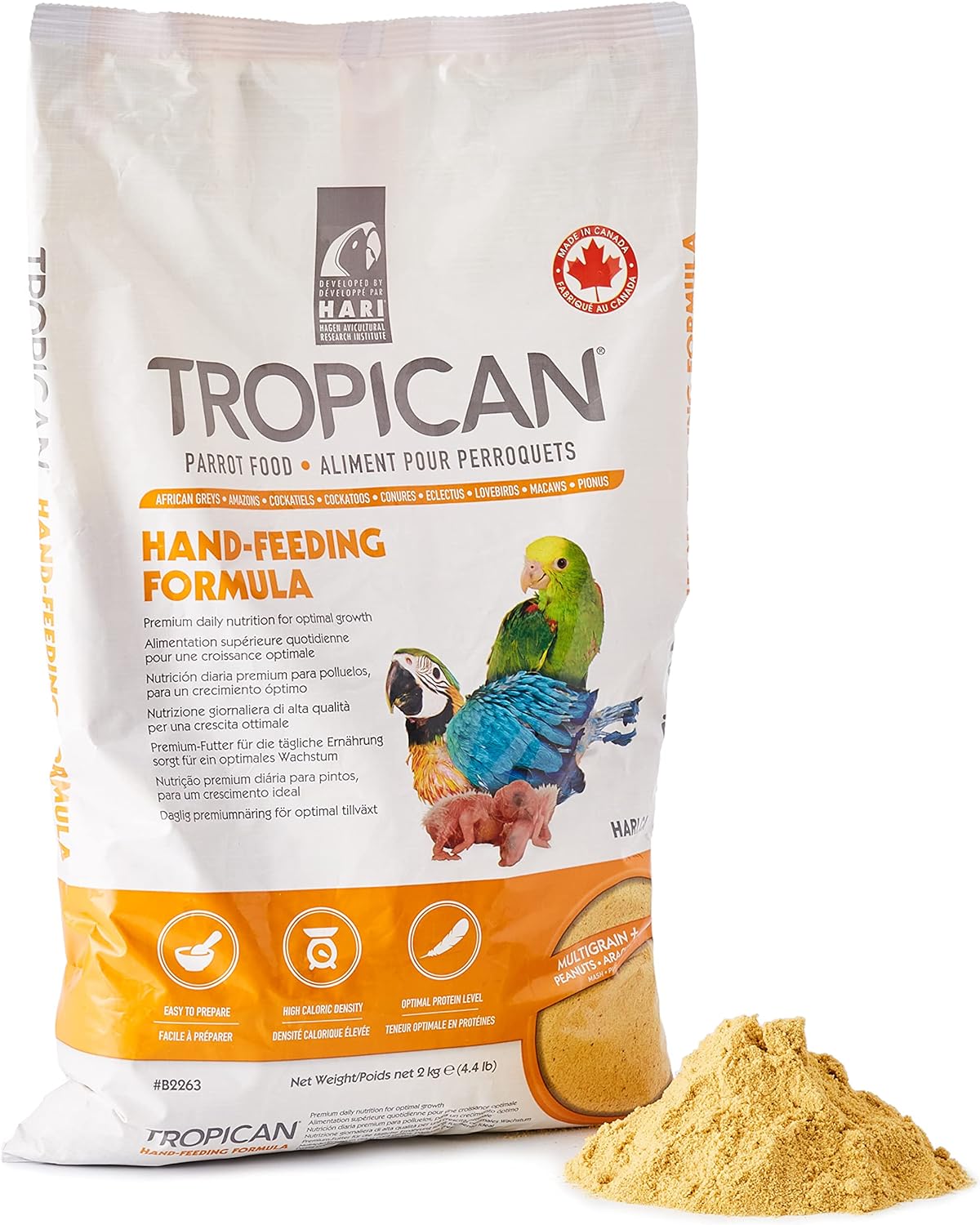 HARI Tropican Hand-Feeding Formula Parrot Food