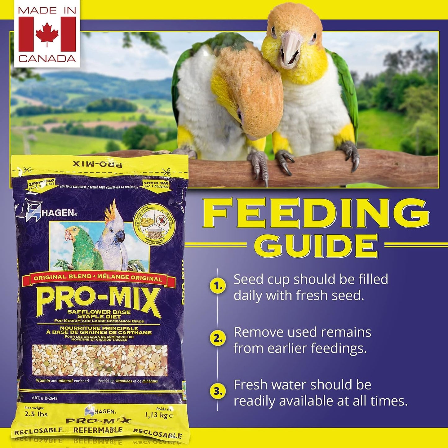 Hagen Staple VME Pro-Mix for Medium and Large Parrots