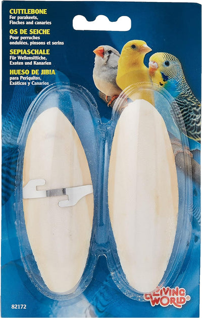 Living World Cuttlebone with Holder, Small (5in)