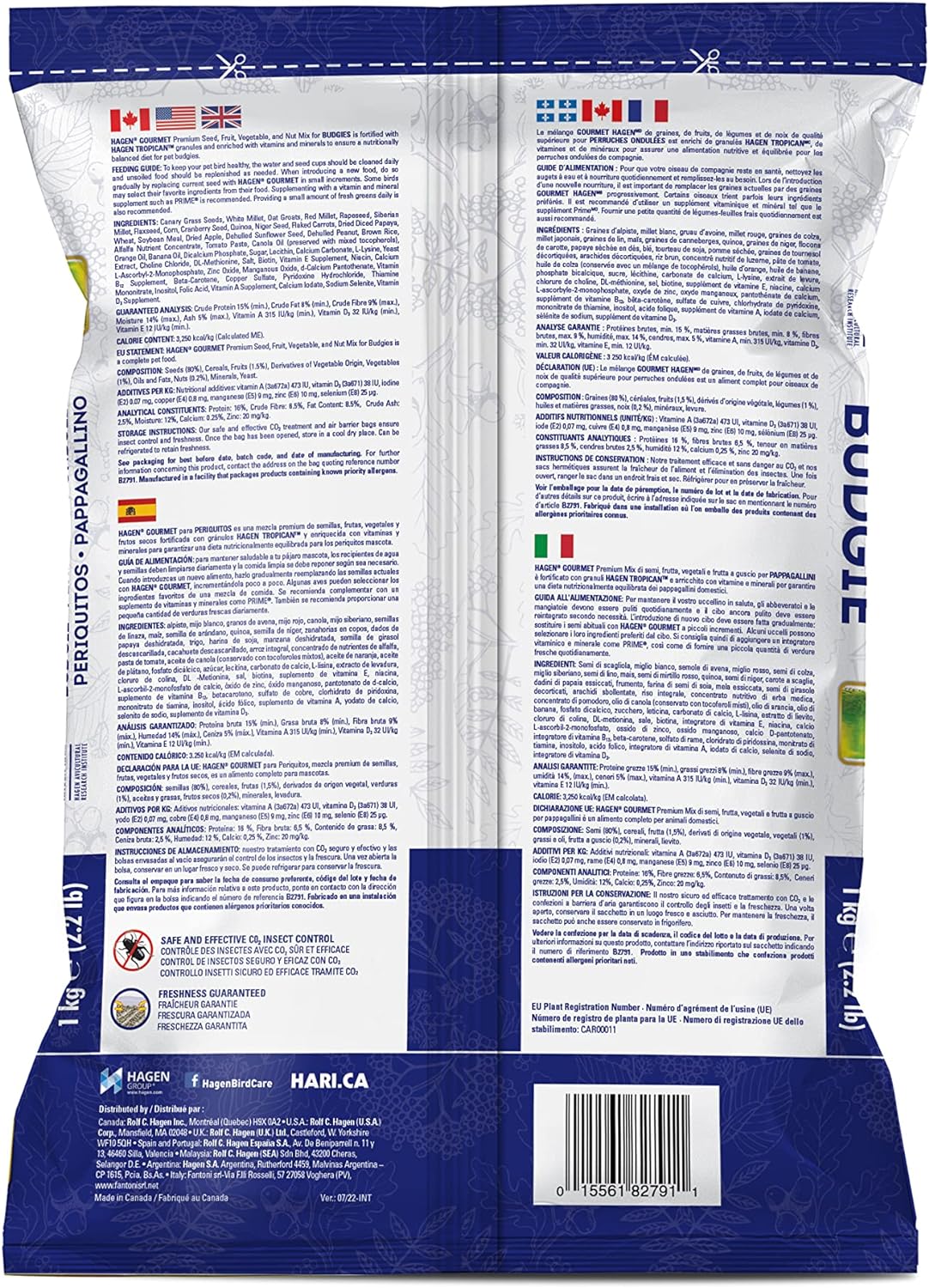 Hagen Gourmet Seed Mix for Budgies