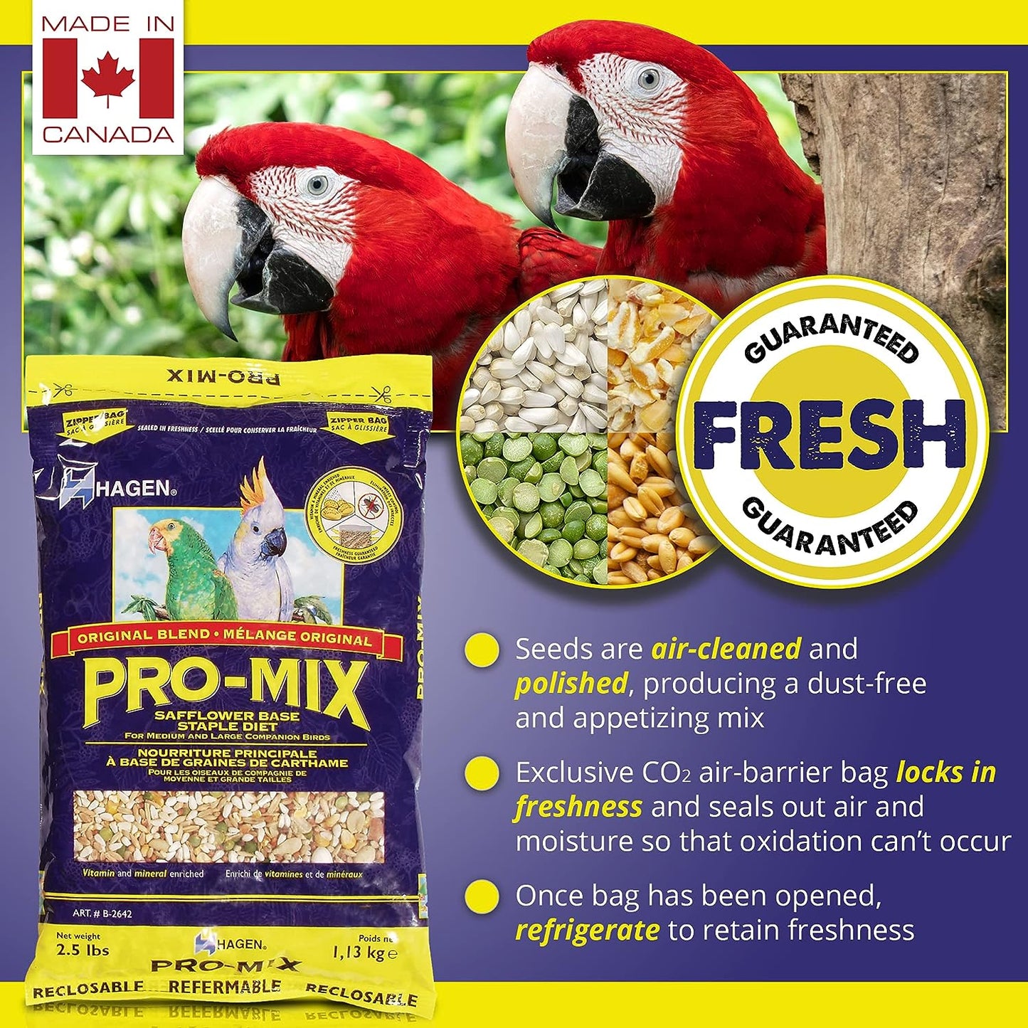 Hagen Staple VME Pro-Mix for Medium and Large Parrots