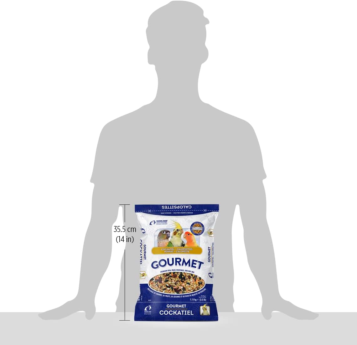 HARI Gourmet Seed Mix for Cockatiels and Small Hookbills