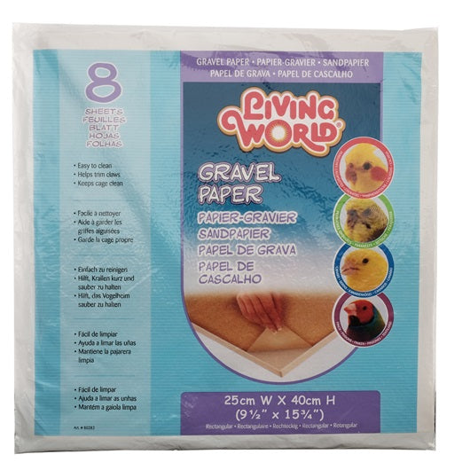 Living World Gravel Paper, Rectangular, 8pk