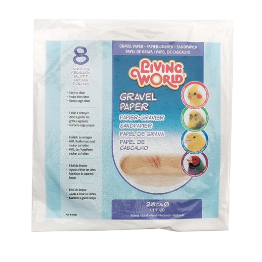 Living World Gravel Paper, Round, 8pk