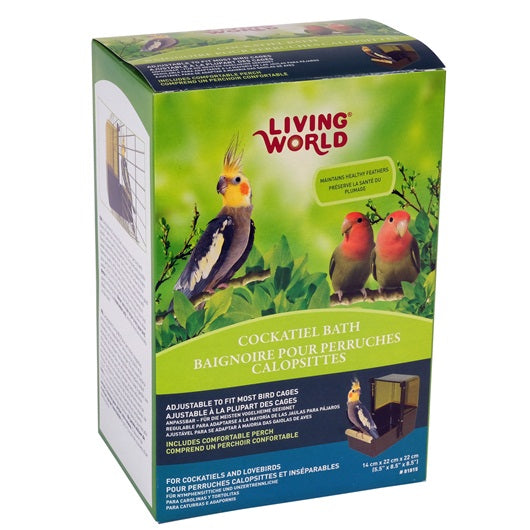 Living World Outside Cockatiel Bath