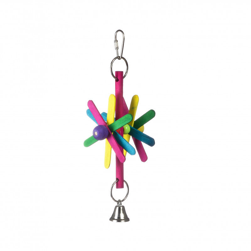 Popsicle Stick Wheel Bird Toy