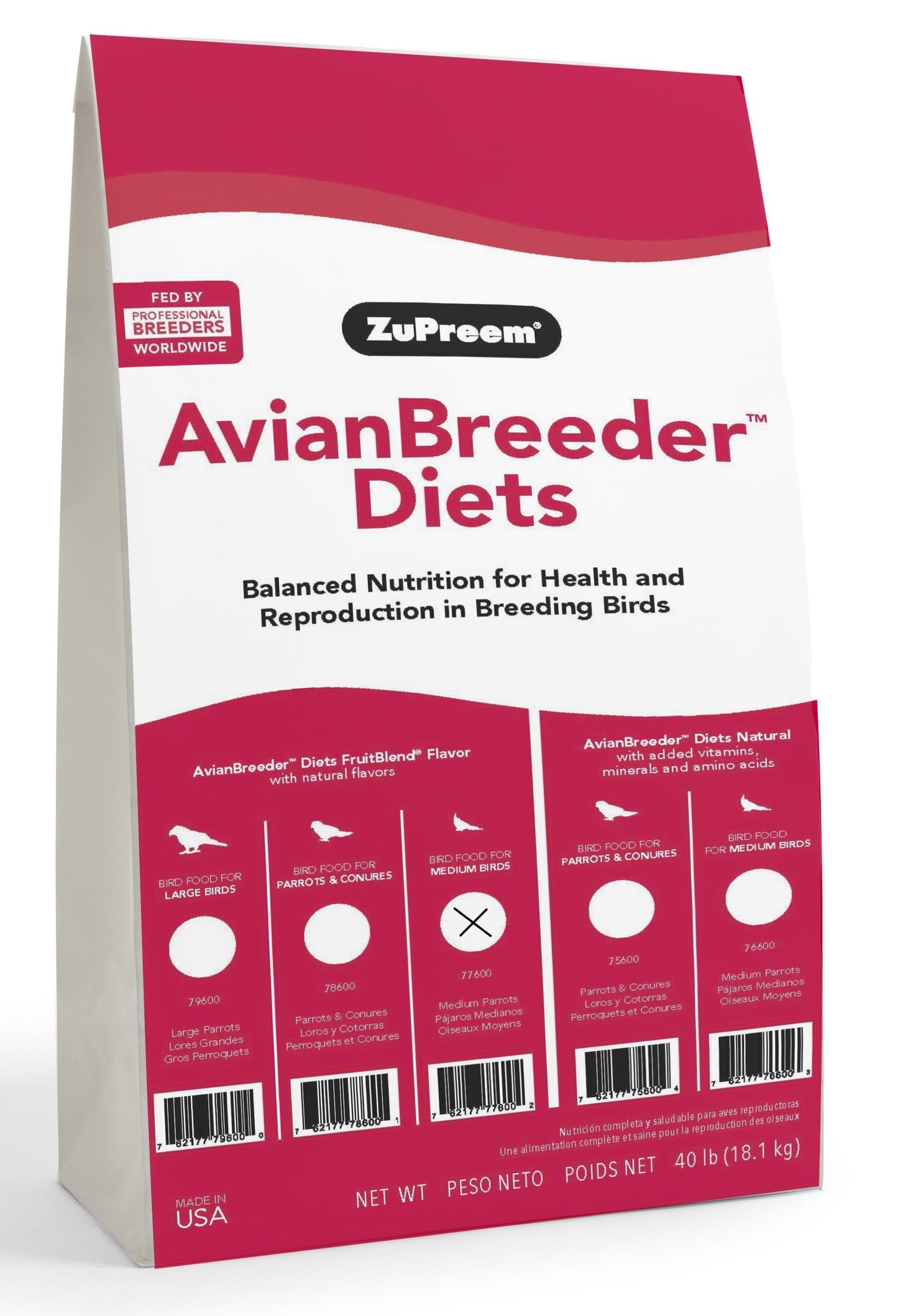 ZuPreem Breader FruitBlend Flavor with Natural Flavors 40lbs