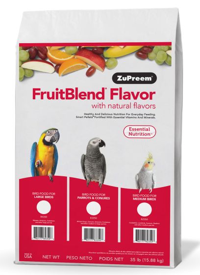 ZuPreem FruitBlend Flavor with Natural Flavors for Medium Birds