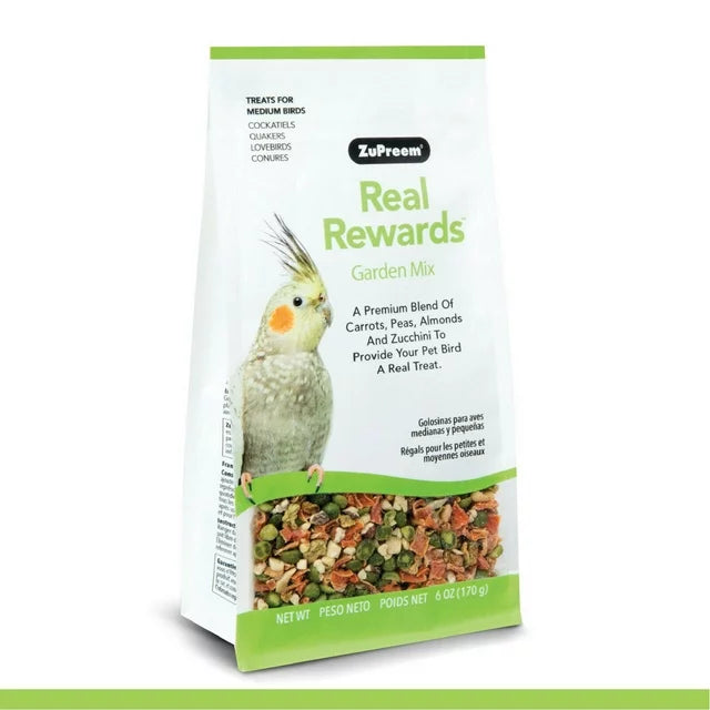 ZuPreem Real Rewards Treats For Medium Birds 6oz