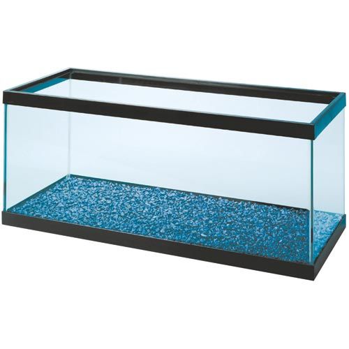 Aqueon Standard Aquarium - Black Frame - 20 gal Long - Clear Silicone