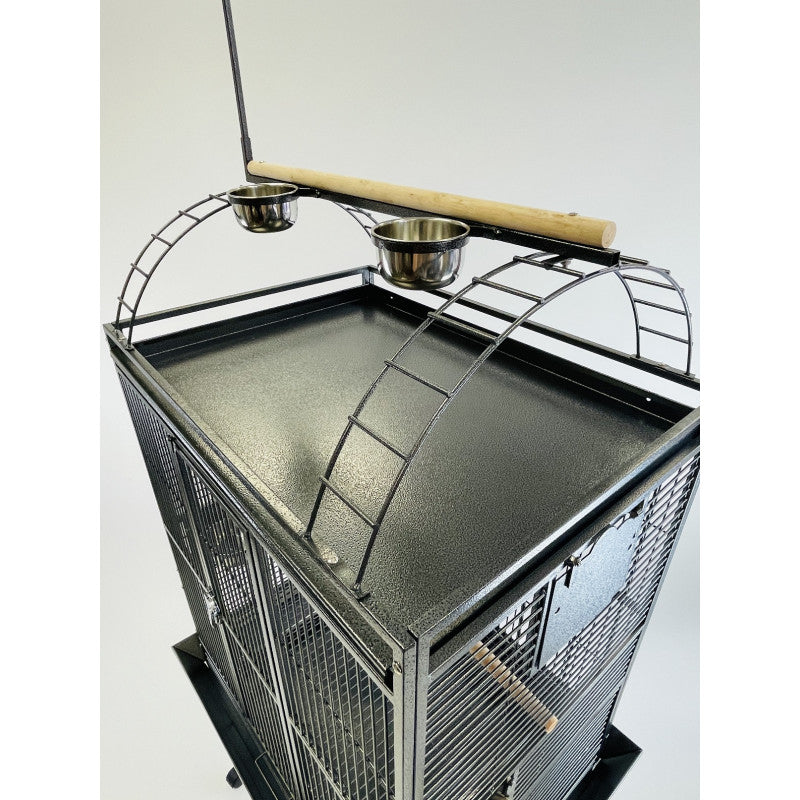 32X23" PLAY TOP PARROT CAGE WITH ROLLING STAND