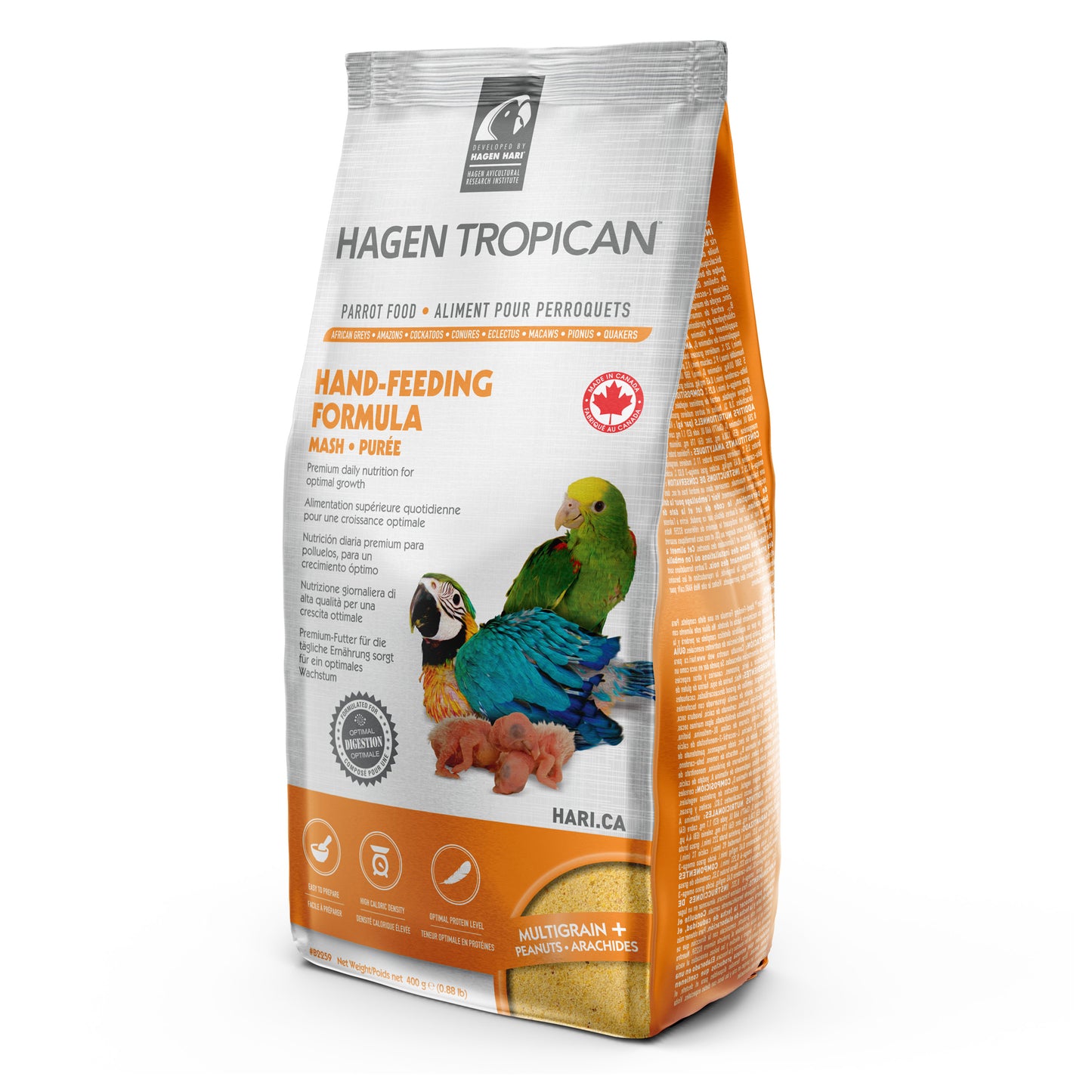 HARI Tropican Hand-Feeding Formula Parrot Food