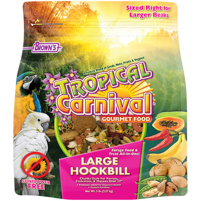 Brown's Tropical Carnival Large Hookbill Food 5 lb