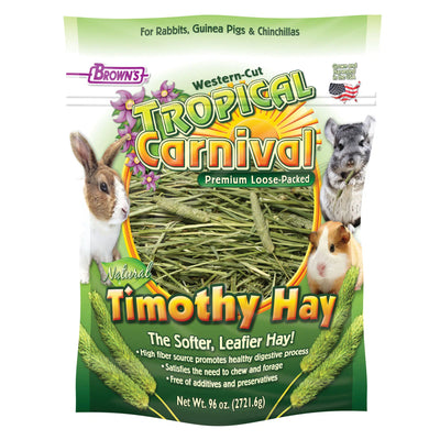 Brown's Tropical Carnival Loose Timothy Hay 96 oz