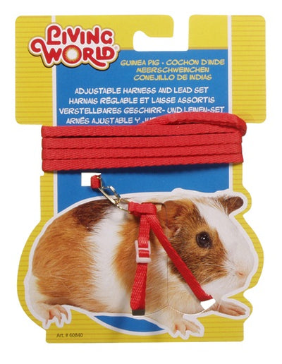 Living World Figure 8 Harness and Lead Set For Guinea Pigs - Green - 1.2 m (4 ft)