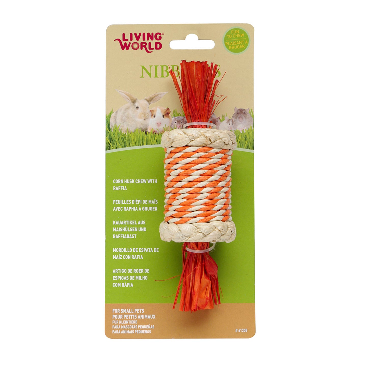 Living World Nibblers Candy Corn Husk Chew