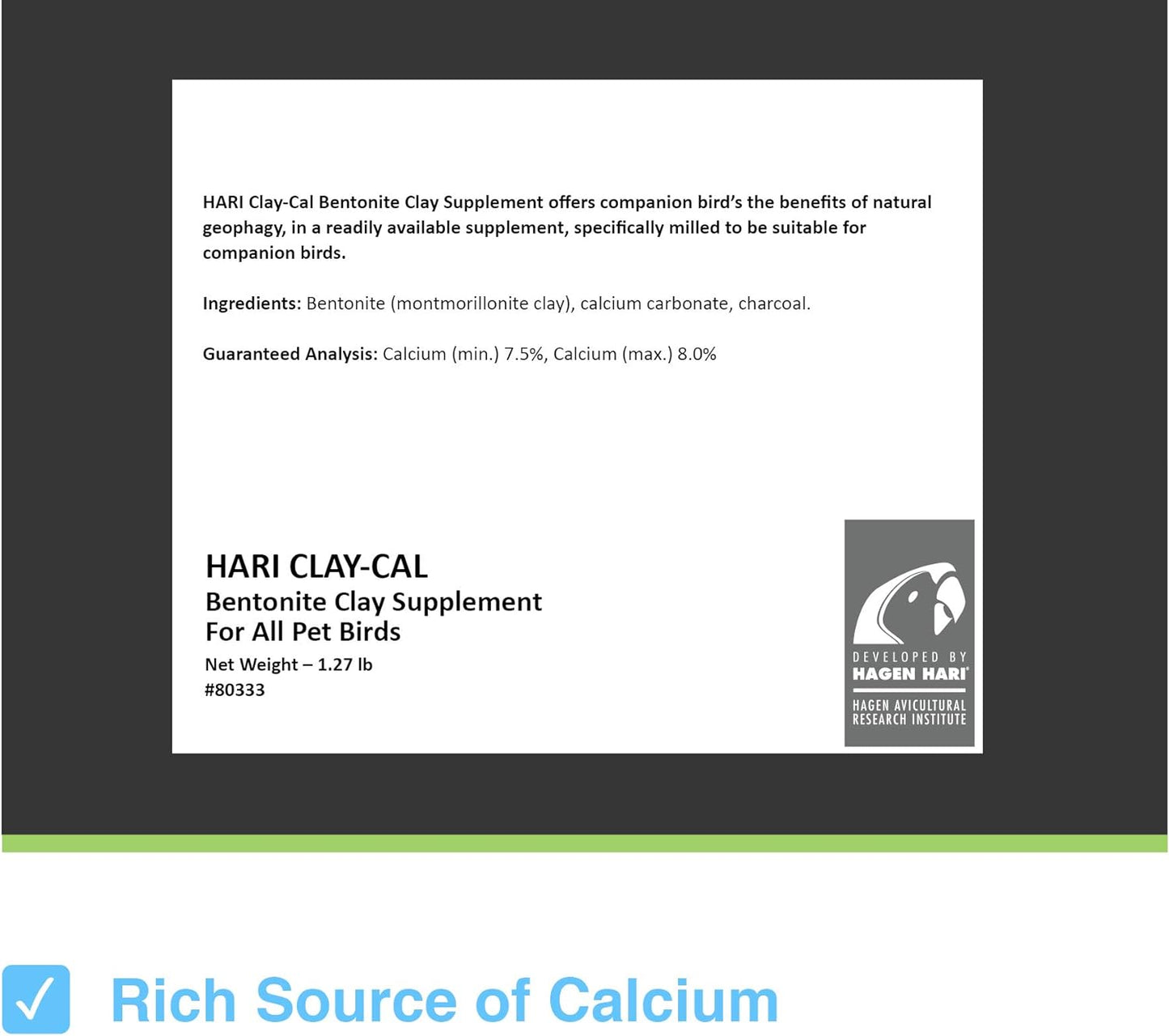HARI Clay-Cal Calcium Enriched Clay Supplement