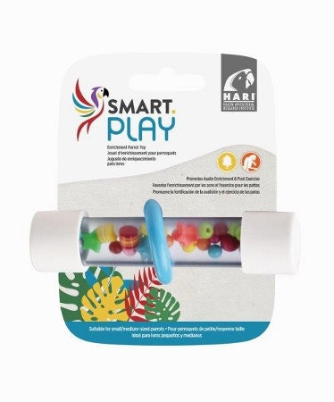 HARI Smart.Play Enrichment Parrot Toy, Rattle Foot Toy