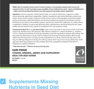 HARI Prime Vitamin, Mineral & Amino Acid Supplement