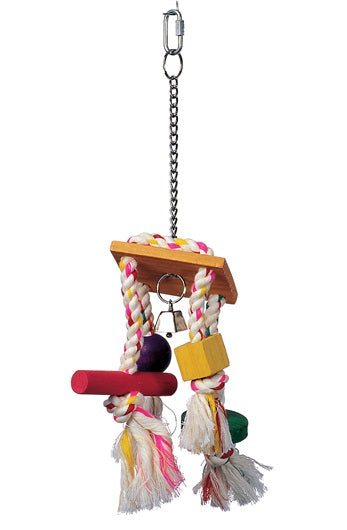Junglewood Bird Toy, Rope Chime