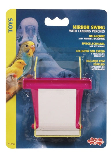 Living World Plastic Mirror Swing with Landing Perches