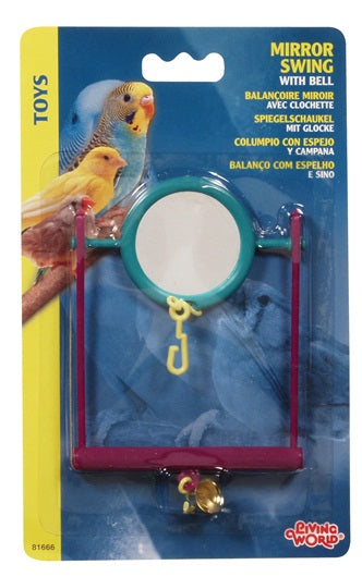 Living World Plastic Mirror Swing with Bell