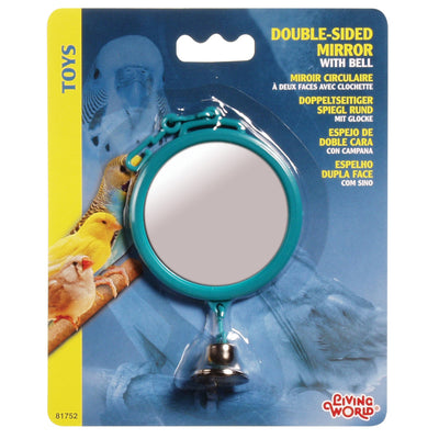 Living World Double-sided Mirror with Bell - Large - 7 cm (2.8")