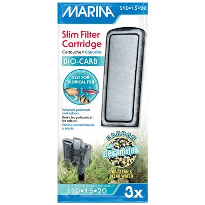 Marina Bio Carb Cartridge for Slim Filters - 3 pack (S10, S15, S20)
