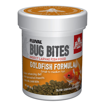 Fluval Bug Bites Goldfish Formula - S to M - 1.4-1.6 mm granules - 45 g