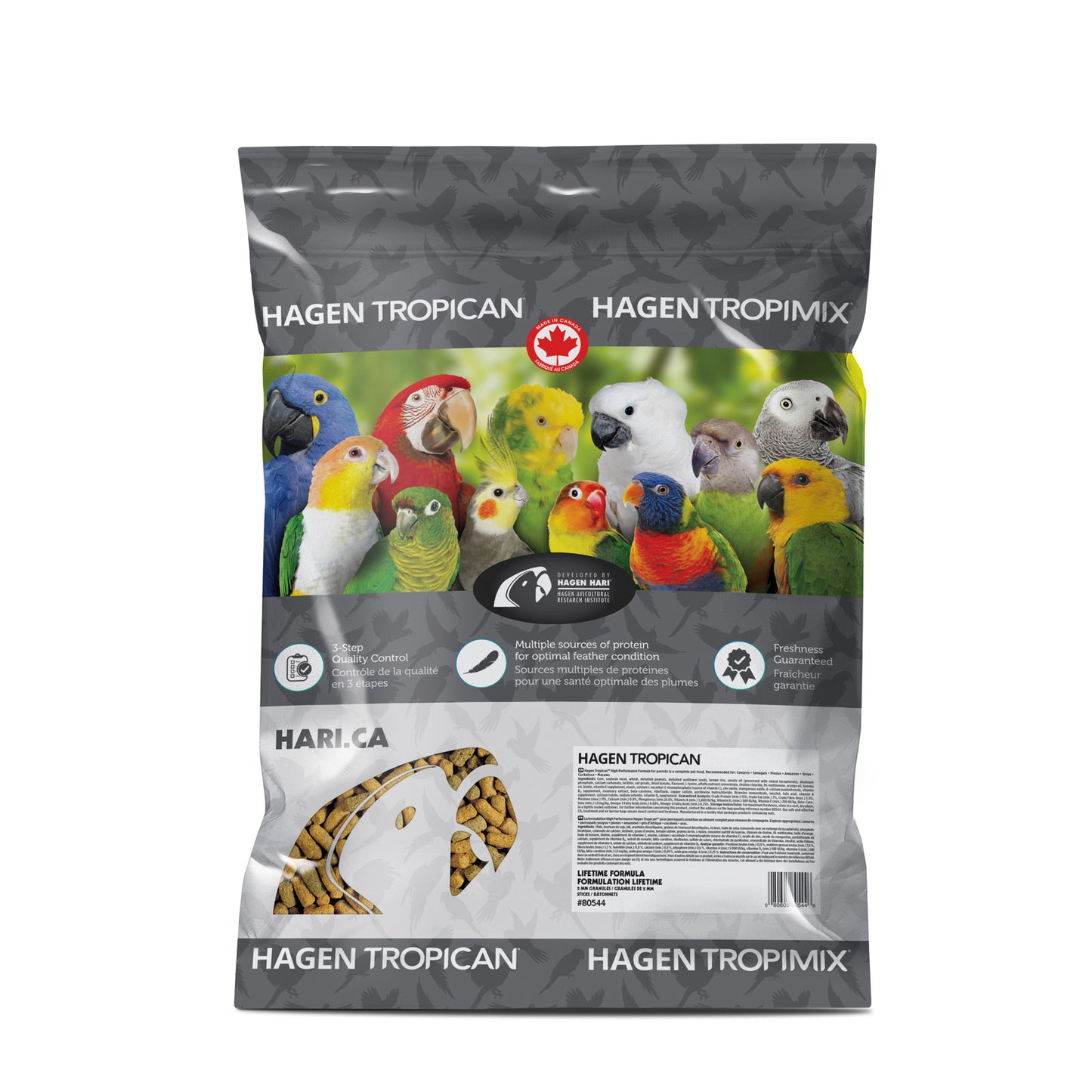 HARI Tropican Lifetime Formula Parrot Food Sticks