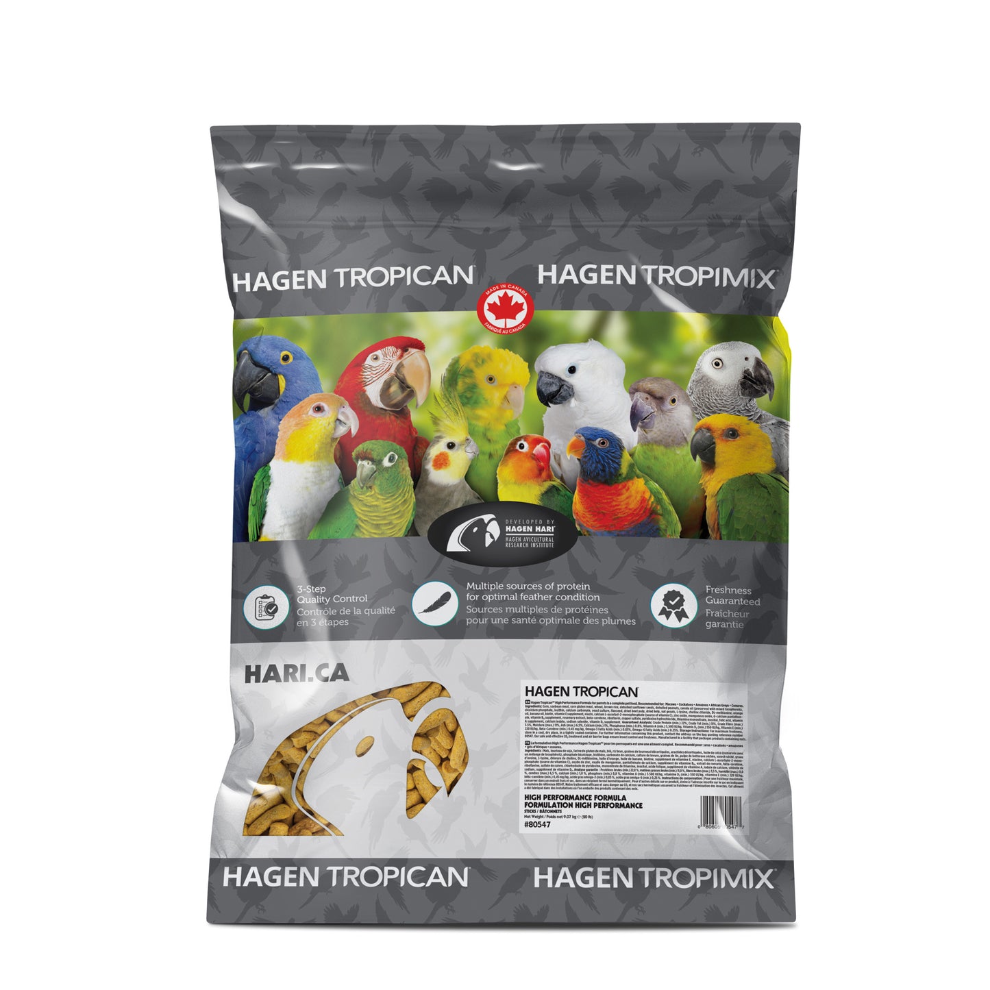 HARI Tropican High Performance Formula Parrot Food Sticks