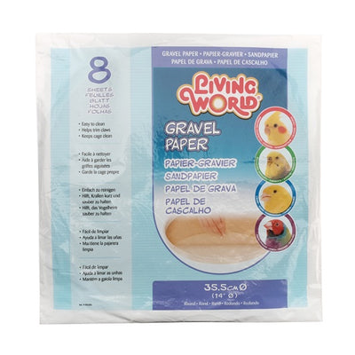 Living World Gravel Paper, Round, 8pk