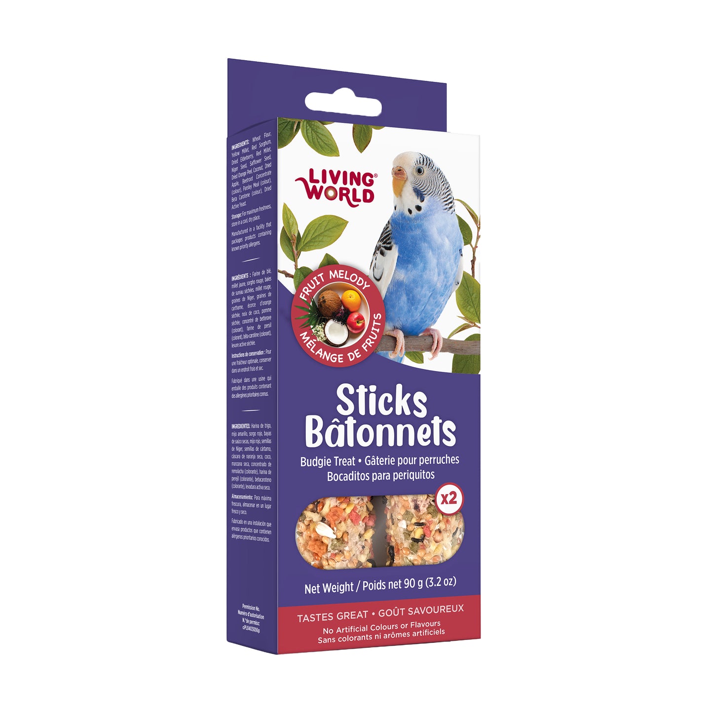 Living World Sticks - Budgie Treat - Fruit Melody