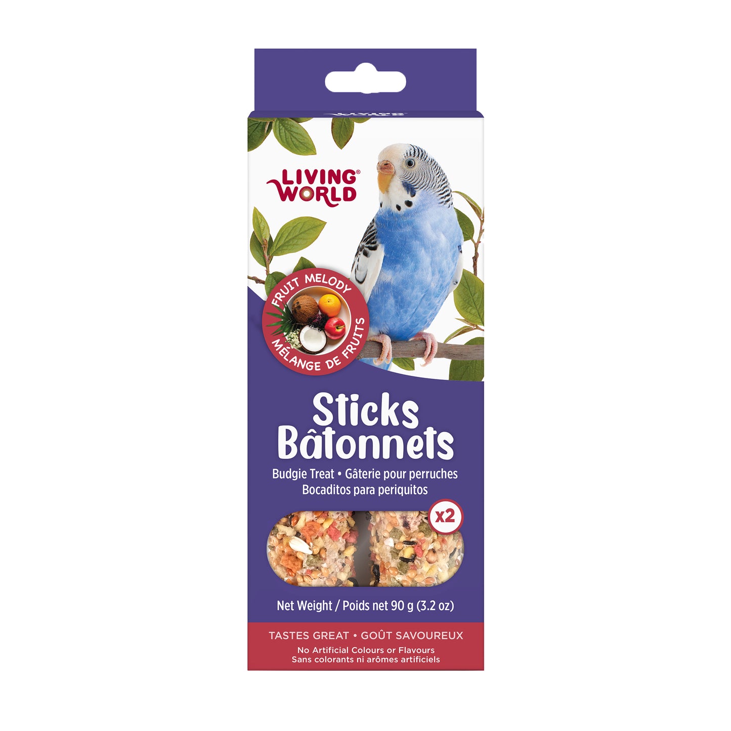 Living World Sticks - Budgie Treat - Fruit Melody