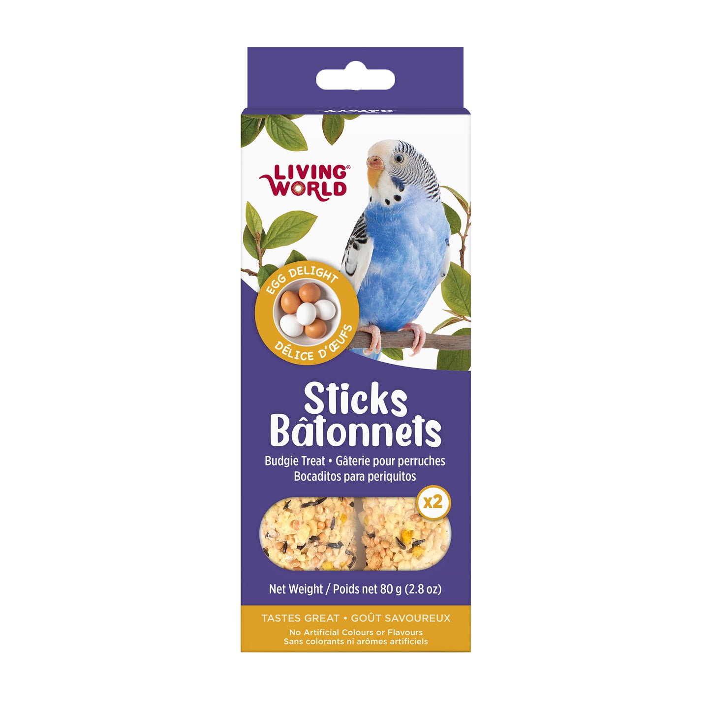 Living World Sticks - Budgie Treat - Egg Delight