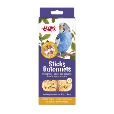 Living World Sticks - Budgie Treat - Egg Delight