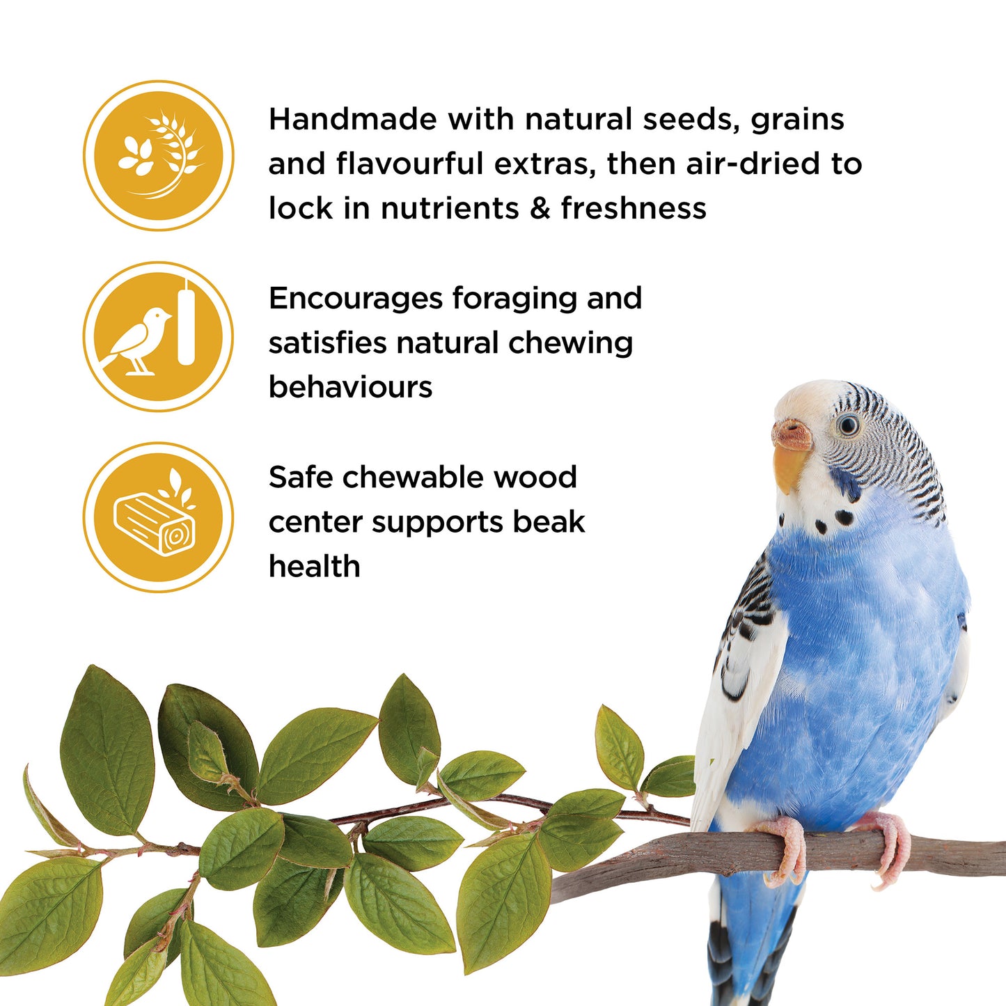 Living World Sticks - Budgie Treat - Egg Delight
