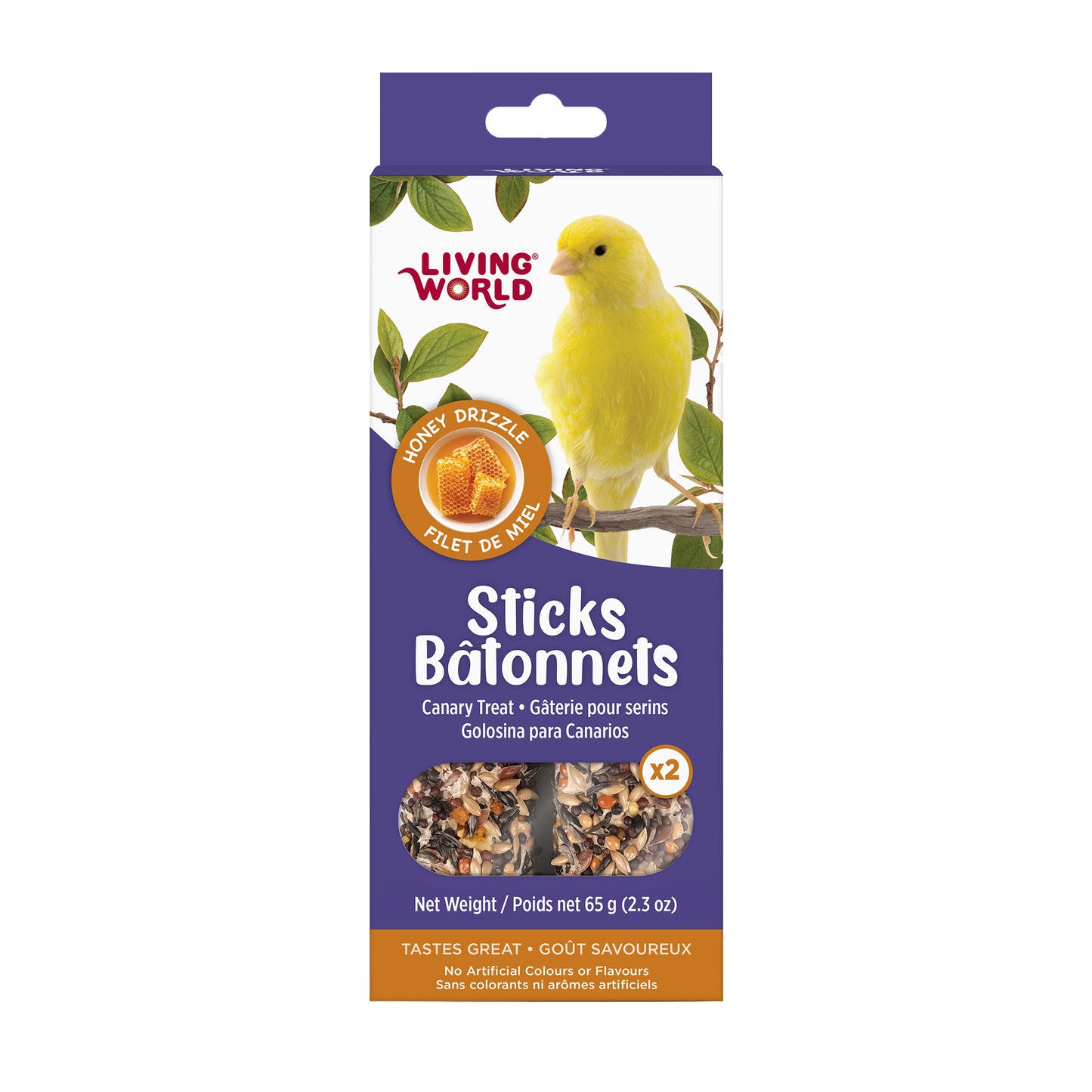 Living World Sticks - Canary Treat - Honey Drizzle