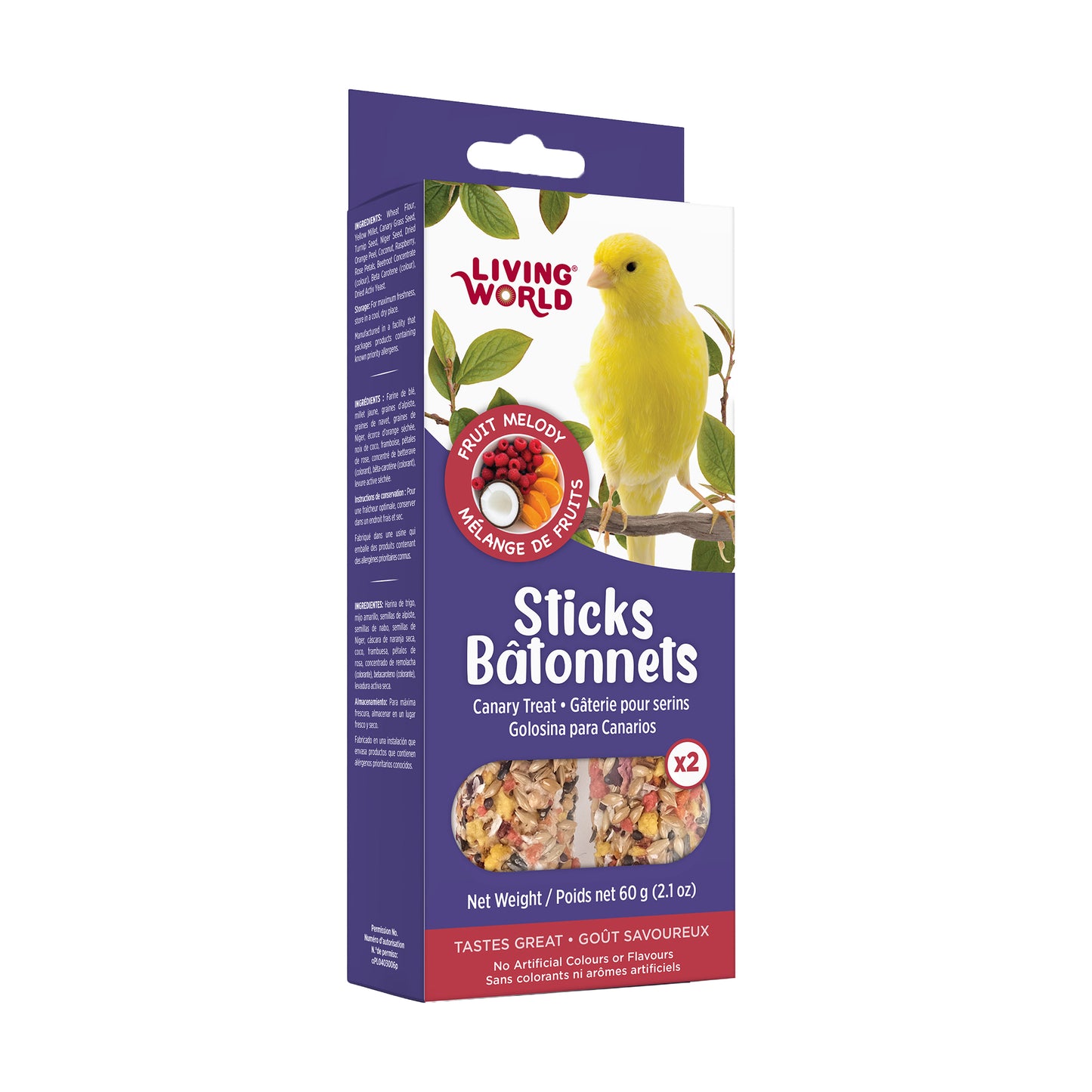 Living World Sticks - Canary Treat - Fruit Melody