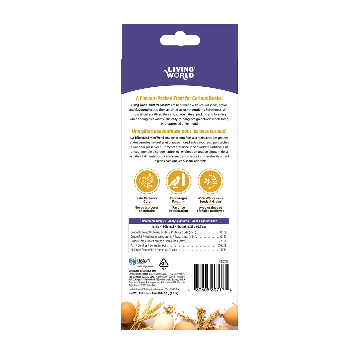 Living World Sticks - Canary Treat - Egg Delight